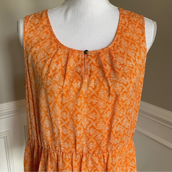 Banana Republic Orange Sleeveless Top Size Medium - Picture 2 of 6